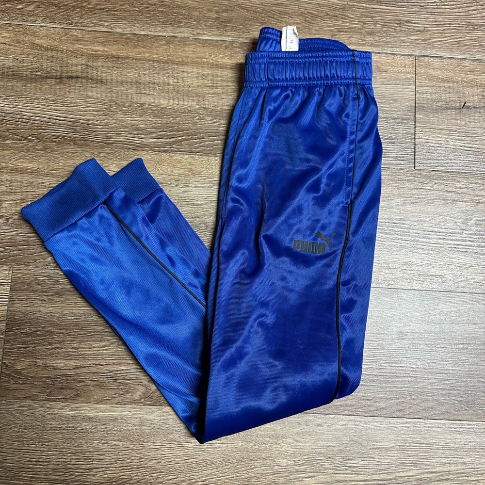 Puma Kids Blue 7/8 Track Joggers